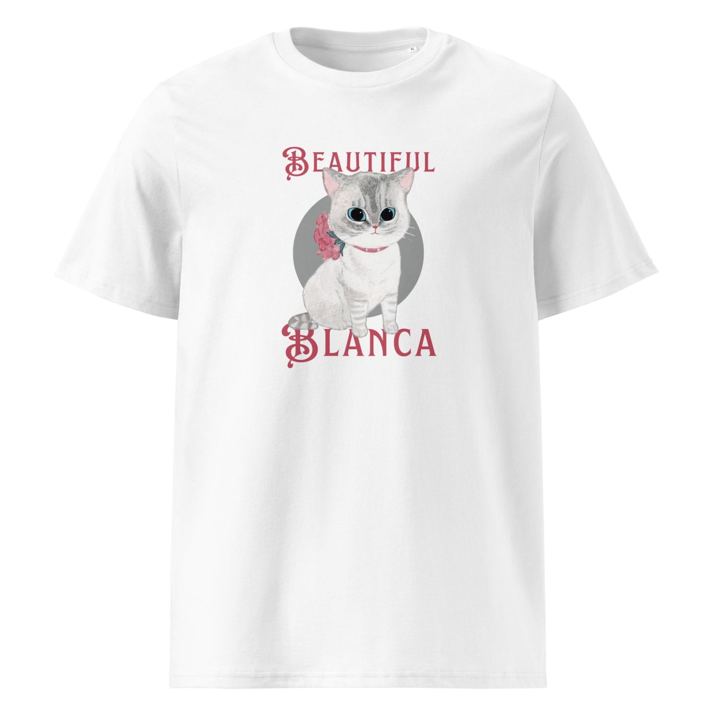 Ineffable Kitty Beautiful Blanca T-Shirt Organic Cotton White Front