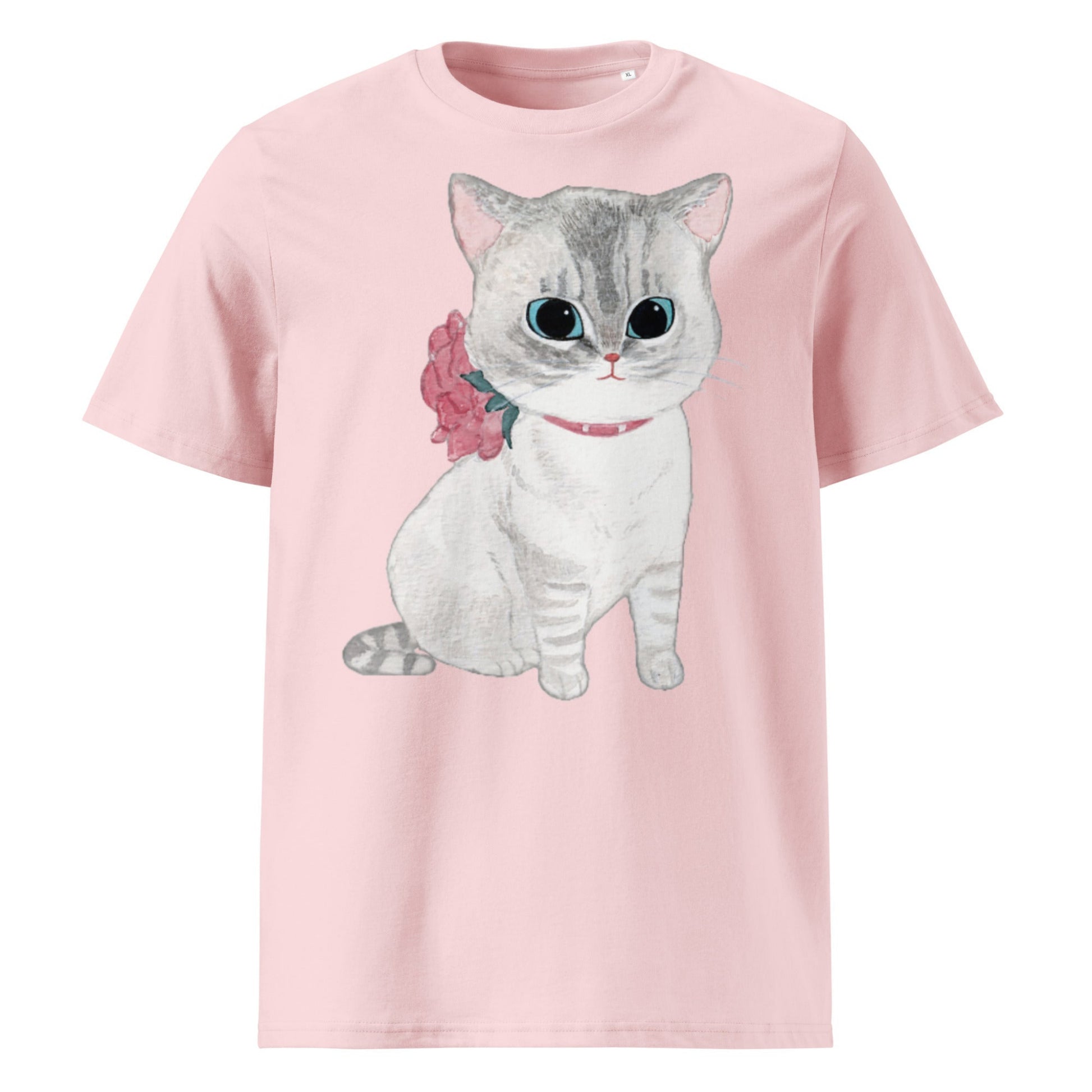 Ineffable Kitty Blanca T-Shirt Organic Cotton Front Cotton Pink