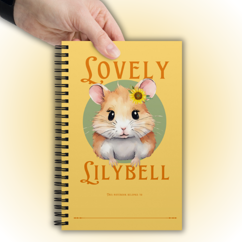 Ineffable Kitty Lovely Lilybell Spiral Notebook Lifestyle